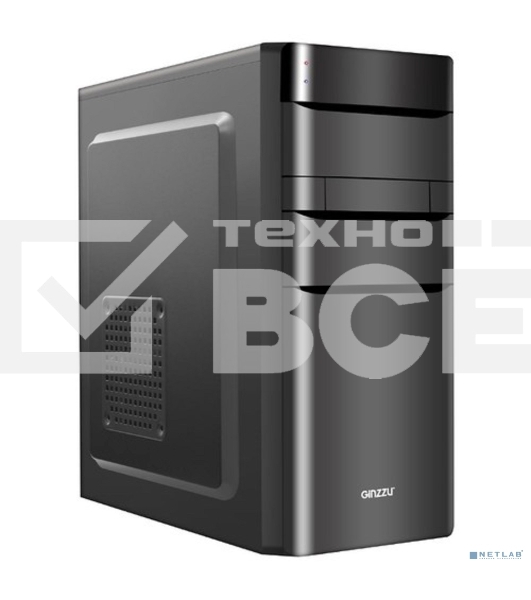 Компьютерный корпус Ginzzu A200 1*USB 3.0,1*USB 2.0,AU w/o PSU