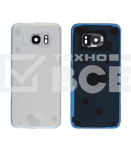 Задняя крышка для Samsung G935F Galaxy S7 Edge серебристая