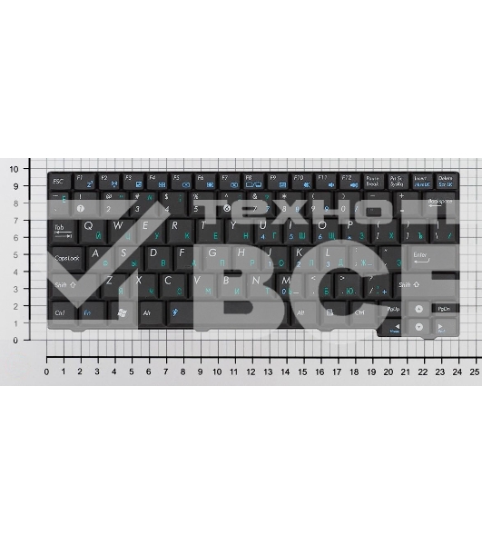 Клавиатура для ноутбука Asus Eee PC MK90H черная