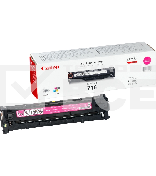 Картридж лазерный Canon Cartridge 716M (1978B002) пурпурный (1500 стр.) для Canon LBP-5050/5050N