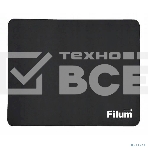 Коврик для мыши Filum FL-MP-S-BK-1 черный, 250x200x1 мм., ткань+резина., фото 1