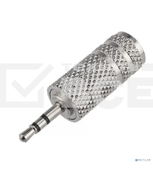 Переходник Rexant 2,5мм стерео штекер - 3,5мм стерео гнездо, металл