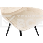 Стул для дома Бюрократ CH-K2_4 комплект 4 шт бежевый Holland 06 металл черный на ножках (CH-K2_1/HL07_4), фото8