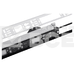 Вертикальный кабельный органайзер ЦМО в шкаф, ширина 75 мм 42U, черный (ВКО-М-42.75-9005), фото6