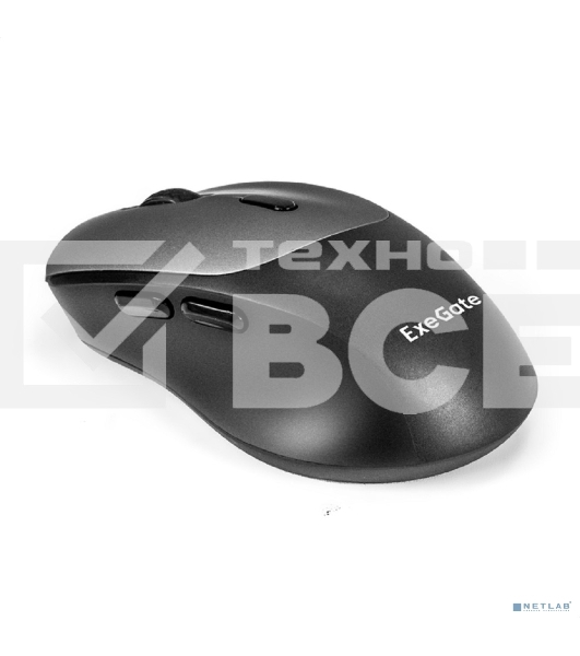 Мышь беспроводная ExeGate Professional Standard BT-070 черный, 1600 dpi, радиоканал, Bluetooth, USB, кнопки - 6