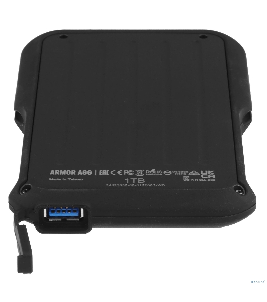 Внешний HDD 2.5' Silicon Power Armor A66, 1TB, USB 3.2 Gen 1 Type-A, 5400 rpm, чёрный