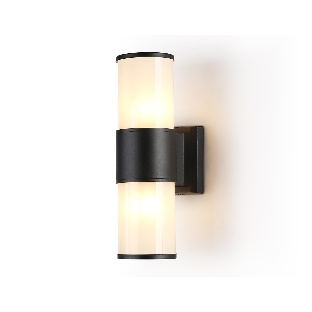 Светильник Ambrella light ST2455 BK/FR черный/белый матовый IP54 E27 max 40W 300*90*155