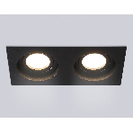 Встраиваемый поворотный точечный светильник Ambrella light TN102760/2 BK черный IP20 GU5.3/2 200*100*32, фото8
