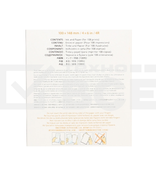 Набор Canon RP-108 (8568B001) бумага (10x15см) и цветные красители для SELPHY CP1200. 108 страниц.