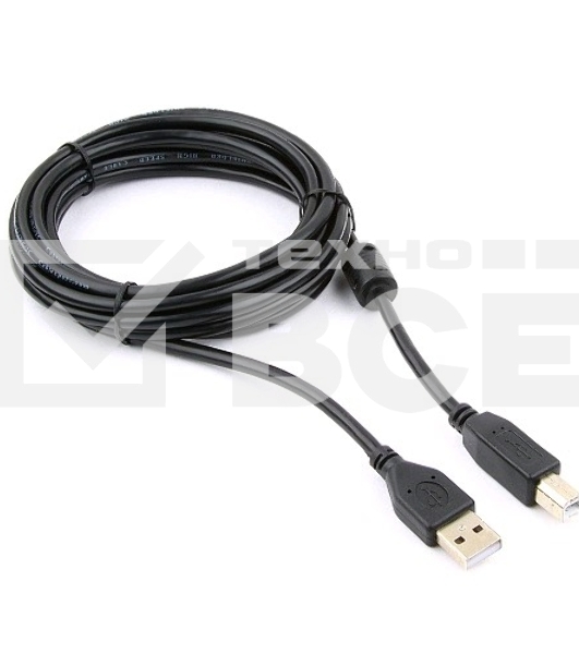 Кабель Gembird CCF-USB2-AMBM-10 USB 2.0 кабель PRO для соед. 3.0м AM/BM позол.конт., фер.кол., пакет