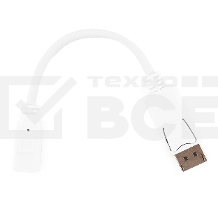 Переходник miniDisplayPort - DisplayPort, Cablexpert A-mDPF-DPM-001-W, 20F/20M, длина 16см, белый, пакет