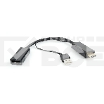 Конвертер HDMI->DisplayPort, Cablexpert DSC-HDMI-DP, HD19M+USBxHD20F, черный, фото2