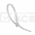 Хомут-стяжка нейлоновая многоразовая Rexant 150x3,5 мм, белая, упаковка 100 шт., фото 1