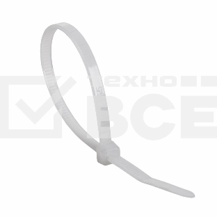 Хомут-стяжка нейлоновая многоразовая Rexant 150x3,5 мм, белая, упаковка 100 шт.
