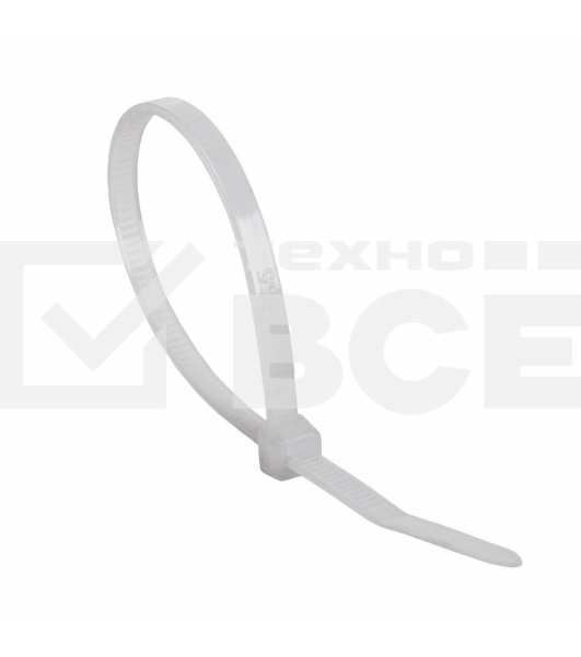 Хомут-стяжка нейлоновая многоразовая Rexant 150x3,5 мм, белая, упаковка 100 шт.