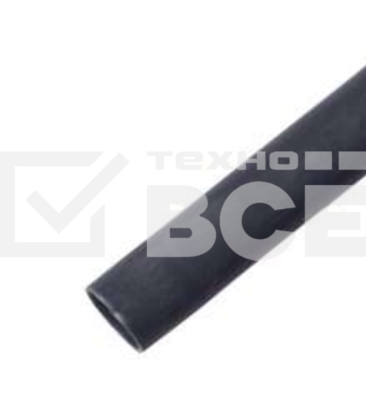 Трубка термоусадочная двустенная клеевая 6/2 (3:1) 1м черный Rexant 20-6008