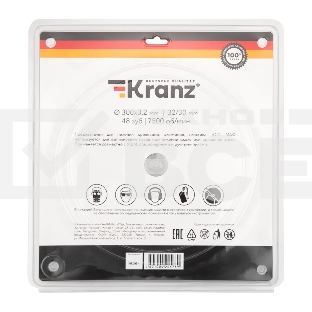Диск пильный 300 мм х 48 зуб х 32/30 мм Kranz