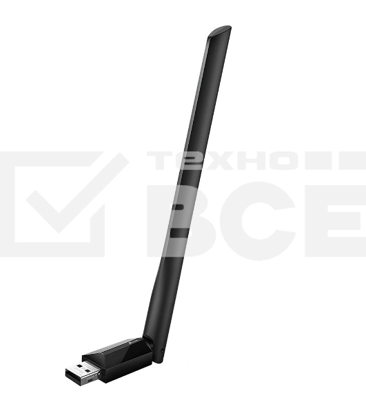 Беспроводный двухдиапазонный USB2.0 адаптер TP-Link Archer T2U Plus, 433Мбит/с + 200Мбит/с