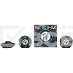 Компьютерные игровые колонки Genius SW-G2.1 1000, 100-240В,26Вт (Сабвуфер: 16Вт, Сателлиты: 5Втx2), мощные басы, синяя подстветка, блок управления громкос, фото2