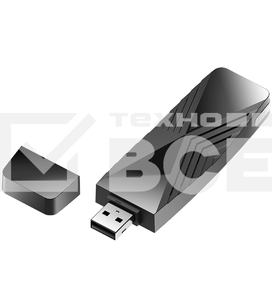 Сетевой адаптер WiFi D-Link DWA-X1850 DWA-X1850/A1A AX1800 USB 3.0 (ант.внутр.)