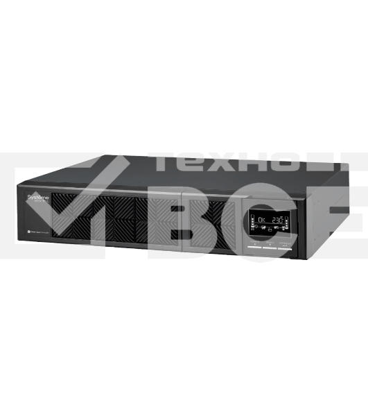 Источник бесперебойного питания Smart-Save Online SRV Systeme Electric 2000 ВА, конвертируемый форм-фактор 2U, 230 В, 6 розеток  IEC C13, SmartSlot, LCD, USB HID
