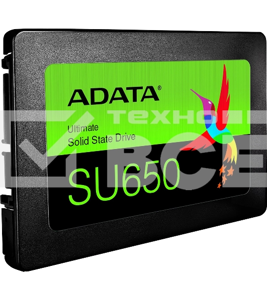 Накопитель SSD ADATA SU650, 256Gb, SATA III, 2.5