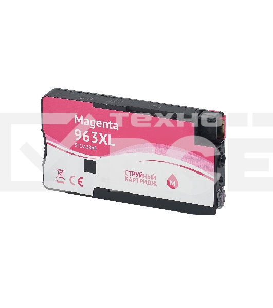 Струйный картридж Sakura 3JA28AE (№963XL Magenta) для HP, пурпурный, 25,5 мл., 1600 к.