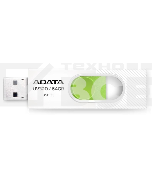 Флеш диск 64GB USB 3.2 Gen1 AUV320-64G-RWHGN White/Green
