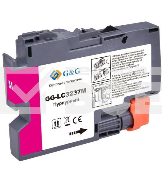 Картридж струйный G&G GG-LC3237M пурпурный (18.4мл) для Brother HL-J6000DW/J6100DW