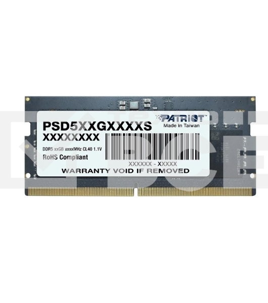 Оперативная память Patriot Signature, DDR5, 16GB (1x16 GB), 5200 MHz, CL42, SO-DIMM
