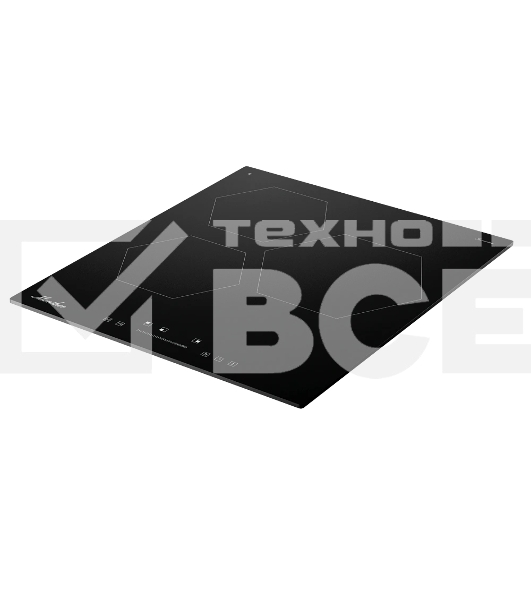 Варочная поверхность MONSHER MHI 4506, 45 см, индукция, High-Tech, inverter, 9 уровней мощности, бустер, Stop and Go, автоматическое отключение, таймер, индикатор остаточного тепла, сенсорное/слайдерное управление, цвет черный