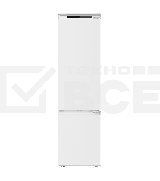 Встраиваемый холодильник Maunfeld MBF193SLFWGR Inverter белый двухкамерный 229/76 л морозилка снизу