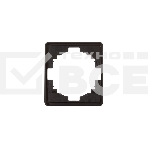 Рамка Kranz ROUND 1-постовая оникс, фото 1