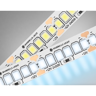 Светодиодная лента Ambrella light GS1403 2835 240Led/ 17W m/ 12V IP20 6500K/ 5000*10*1.2mm (2 конт.)