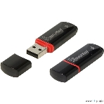 Флешка USB Smartbuy Crown black (SB16GbCRW-K), 16Gb, USB 2.0, R/W 25/15, черный/красный, фото 1