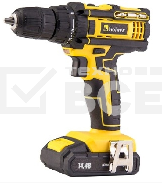 Дрель KOLNER KCD 14,4/2L