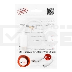 Переходник miniDisplayPort - DisplayPort, Cablexpert A-mDPF-DPM-001-W, 20F/20M, длина 16см, белый, пакет, фото3