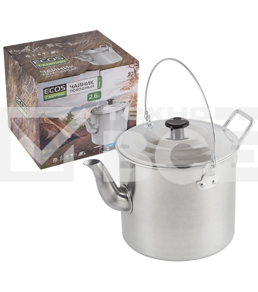 Чайник Ecos походный алюминиевый 2,6л Camp-S5