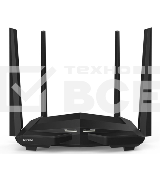 Двухдиапазонный AC1200 Гигабитный WiFi Маршрутизатор Tenda AC10U (AC 1200, LAN 3*10/100/1000, USB 2.0), 4 антенны 5dBi