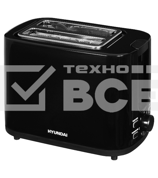 Тостер Hyundai HYT-3501 900Вт черный