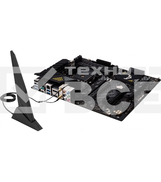 Материнская плата ASUS TUF GAMING B550-PLUS WIFI II, AM4, AMD B550, 4xDDR4, 6xSATA, 2xM.2, 1xPCI-E 3.0 x16, 1xPCI-E 4.0 x16, 3xPCI-E x1, 1xDP, 1xHDMI, 1x 2.5Gb LAN, 2xUSB-A 3.2 Gen 1, 1xUSB-A 3.2 Gen 2, 1xUSB-C 3.2 Gen 2, 3x3.5 мм, 7.1, ATX