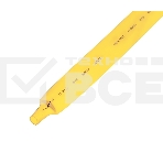 Трубка термоусаживаемая PROconnect ТУТ 15,0/7,5мм, желтая, упаковка 50 шт. по 1м,, фото 1