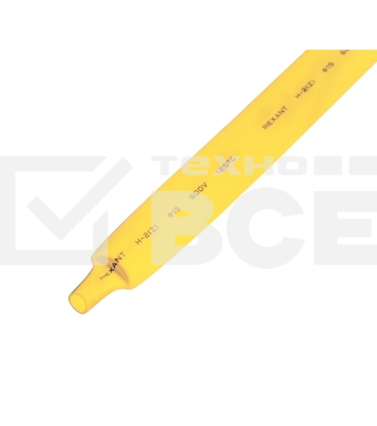 Трубка термоусаживаемая PROconnect ТУТ 15,0/7,5мм, желтая, упаковка 50 шт. по 1м,