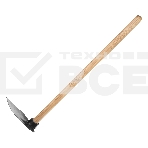 Кетмень, 175х265х900 мм, цельнокованый, деревянный лакированный черенок Сибртех, фото2