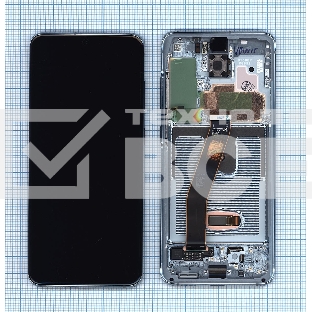 Дисплей для Samsung Galaxy S20 SM-G980F голубой