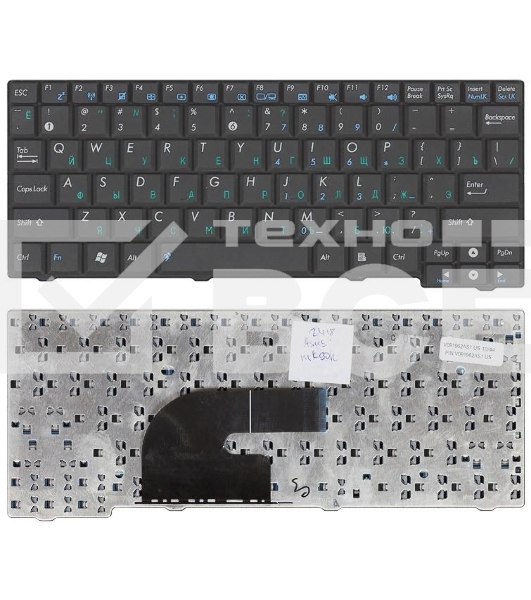 Клавиатура для ноутбука Asus Eee PC MK90H черная