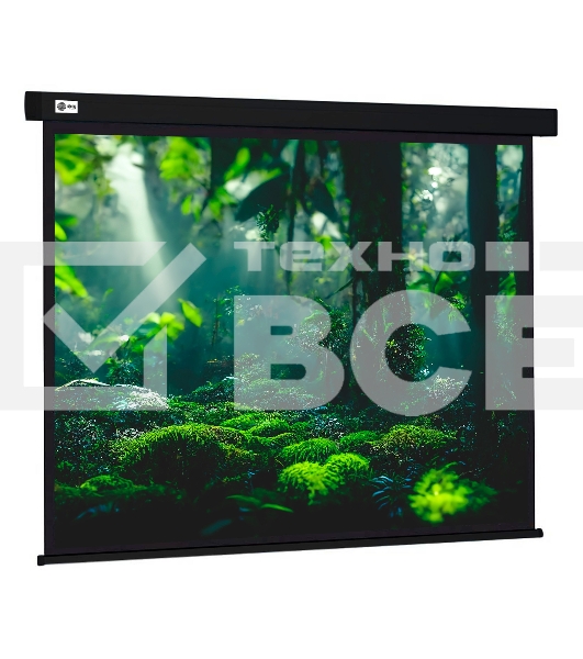 Экран Cactus 213x213см Wallscreen CS-PSW-213X213-BK 1:1 настенно-потолочный рулонный черный