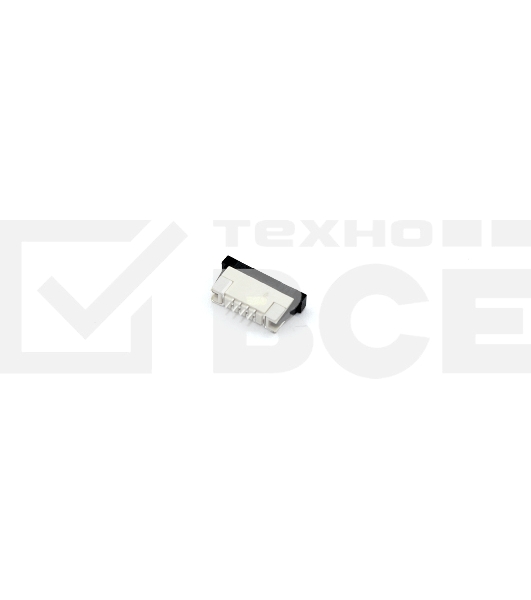 Разъем FPC Half Coverage Top Contact 1.0K-BS-4PWB 4 pin высота 2мм шаг 1мм