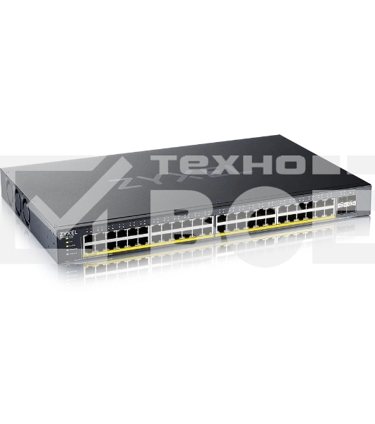 Коммутатор XGS1935-52HP, 52 Port Smart Managed PoE Switch, 48x Gigabit PoE and 4x 10G SFP+, hybrid mode, standalone or NebulaFlex Cloud, 375 Watt PoE