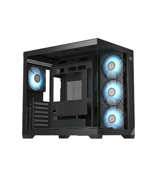 Компьютерный корпус без блока питания PCCooler C3T700 ARGB BK, Midi-Tower, TG, 4x120мм ARGB, 1xUSB-A 3.0 + 1xUSB-A 2.0 + 1xUSB-C, ATX, mATX, mITX черный
